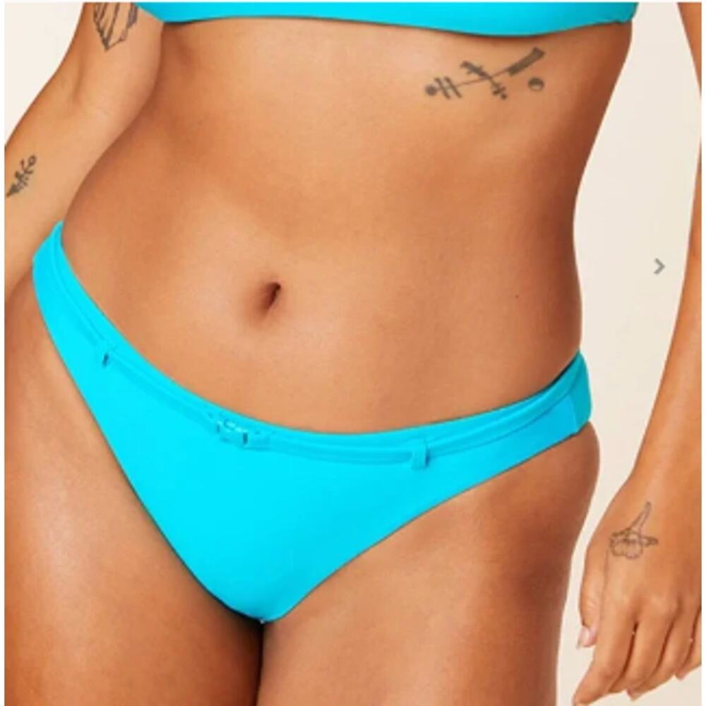 NWT Andie Swim‎ The Riviera Bikini Bottom in Coastal Blue